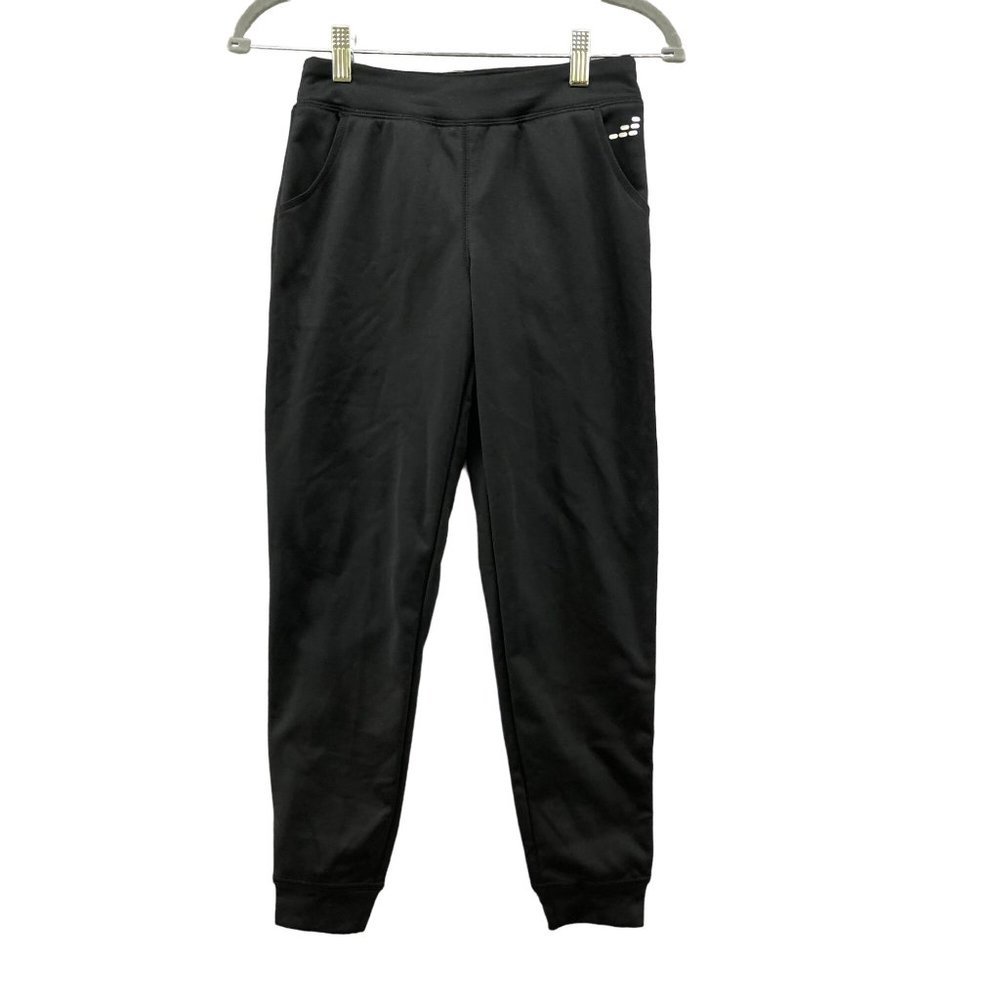 NWT BCG Girls Size M (8-10) Black Training Fleece Jogger Pants Active Athleisure